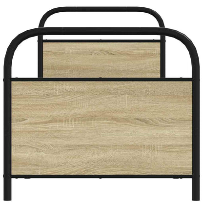 Bed Frame Without Mattress 80x200 cm Sonoma Oak Engineered Wood