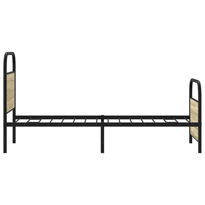 Bed Frame Without Mattress 80x200 cm Sonoma Oak Engineered Wood