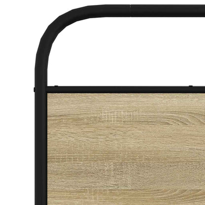 Bed Frame Without Mattress 80x200 cm Sonoma Oak Engineered Wood