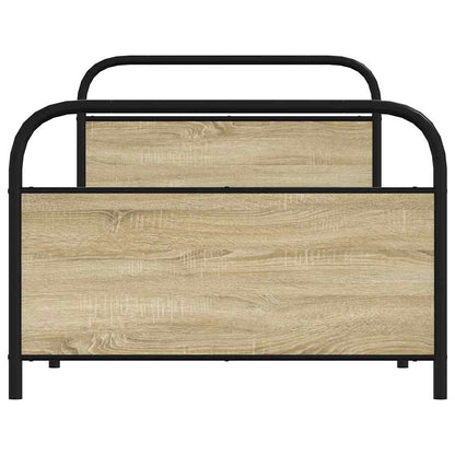 Bed Frame Without Mattress 90x200 cm Sonoma Oak Engineered Wood