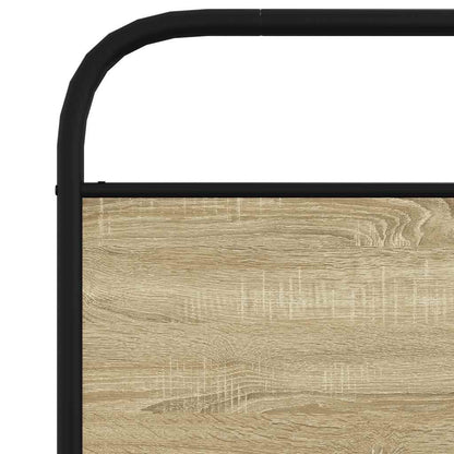 Bed Frame Without Mattress 90x200 cm Sonoma Oak Engineered Wood