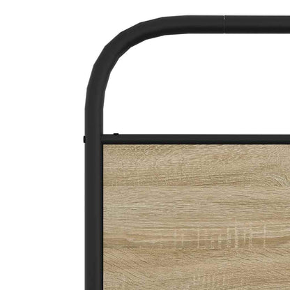 Bed Frame without Mattress 107x203 cm Sonoma Oak Engineered Wood