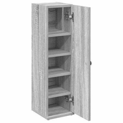 Bathroom Cabinet with Roll Holder Grey Sonoma 20.5x22x72 cm