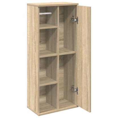 Bathroom Cabinet with Roll Holder Sonoma Oak 39x22x90 cm