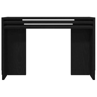 Nesting Tables 3 pcs Black Engineered Wood