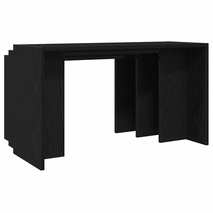 Nesting Tables 3 pcs Black Engineered Wood