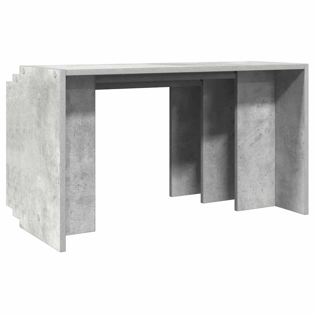 Nesting Tables 3 pcs Concrete Grey Engineered Wood