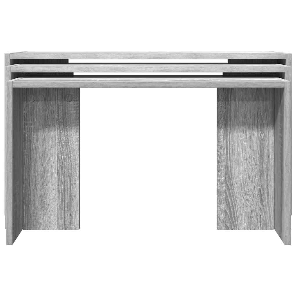 Nesting Tables 3 pcs Grey Sonoma Engineered Wood