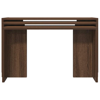 Nesting Tables 3 pcs Brown Oak Engineered Wood