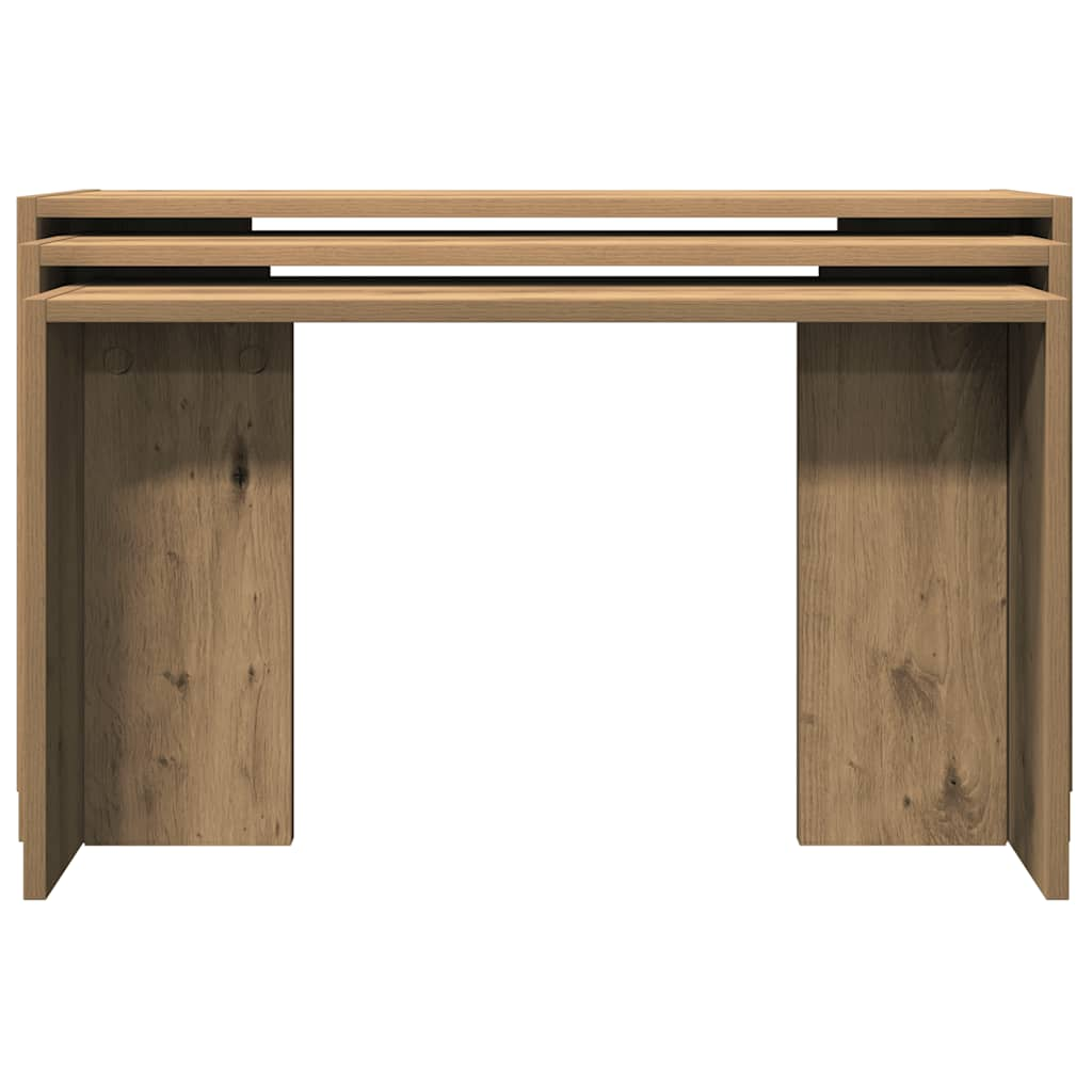 Nesting Tables 3 pcs Artisan Oak Engineered Wood