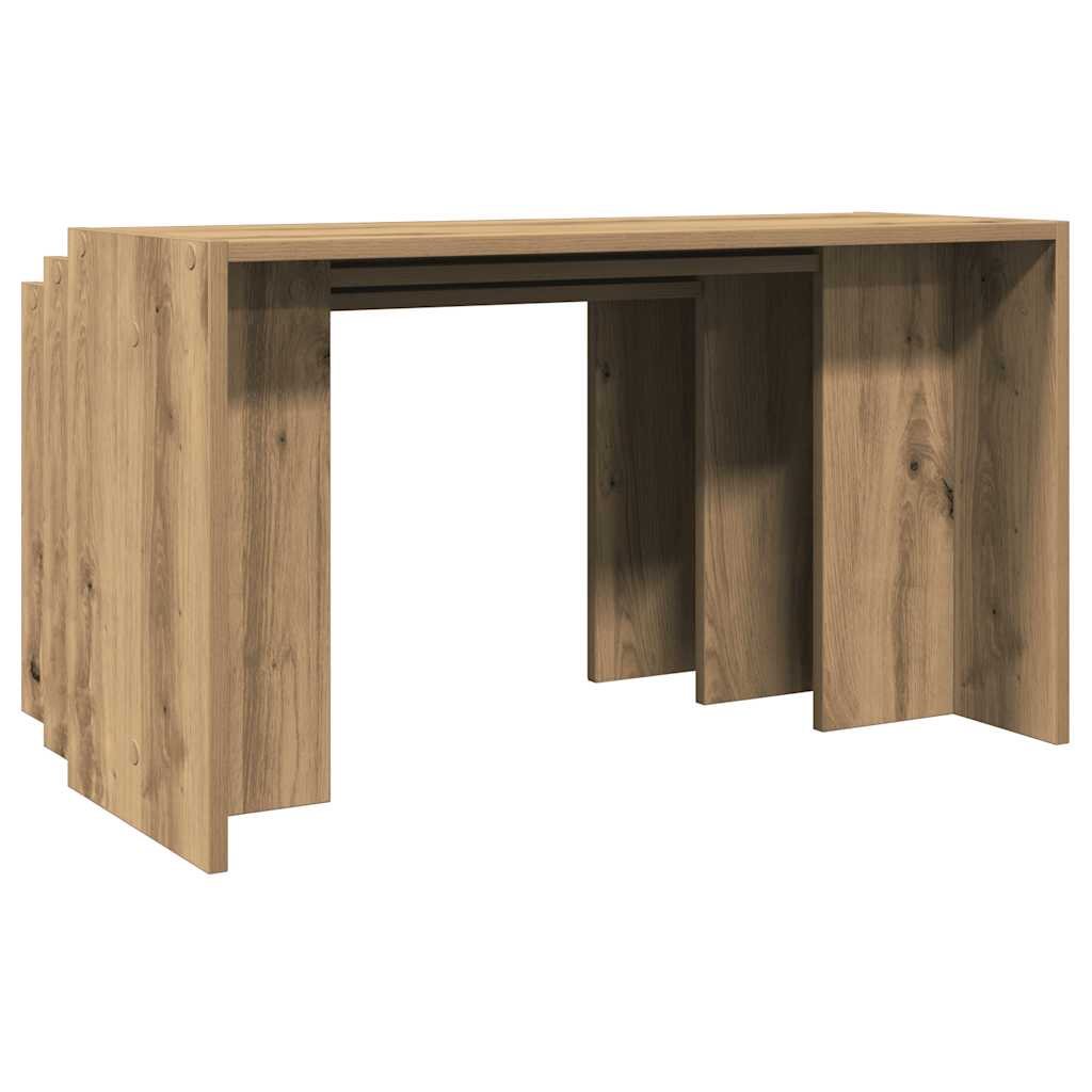 Nesting Tables 3 pcs Artisan Oak Engineered Wood