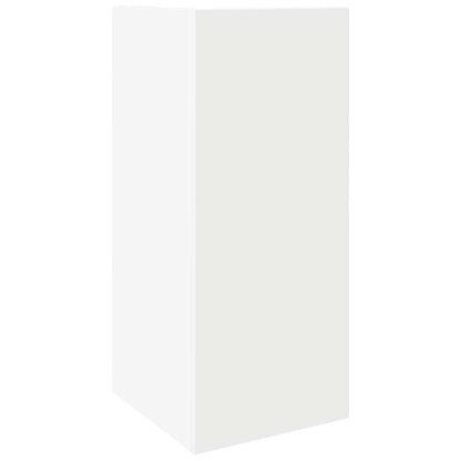 Side Table with Shelf White 25.5x27x60 cm