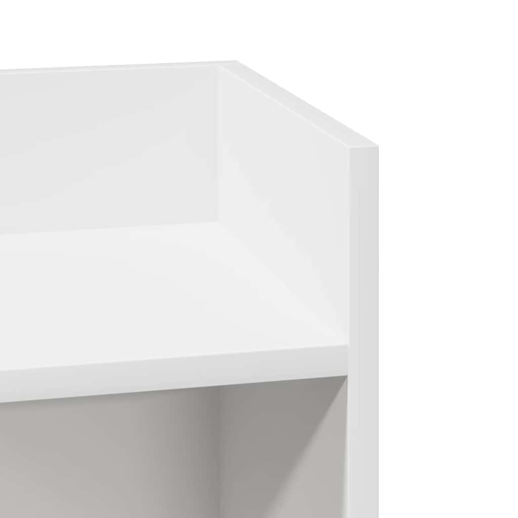 Side Tables 2 pcs with Shelf White 25.5x27x60 cm