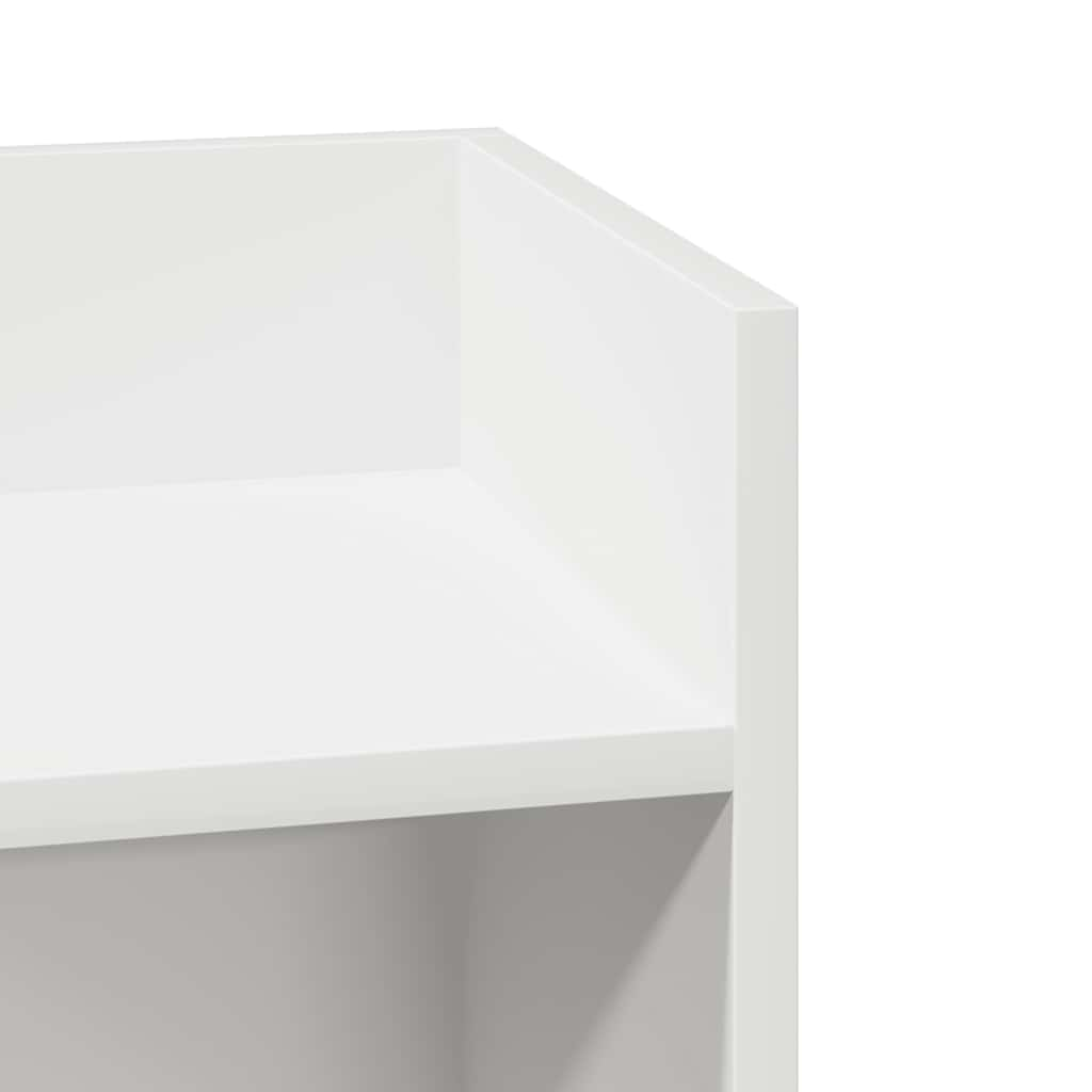 Side Table with Shelf Black 25.5x27x60 cm