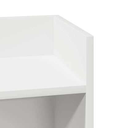 Side Table with Shelf Black 25.5x27x60 cm