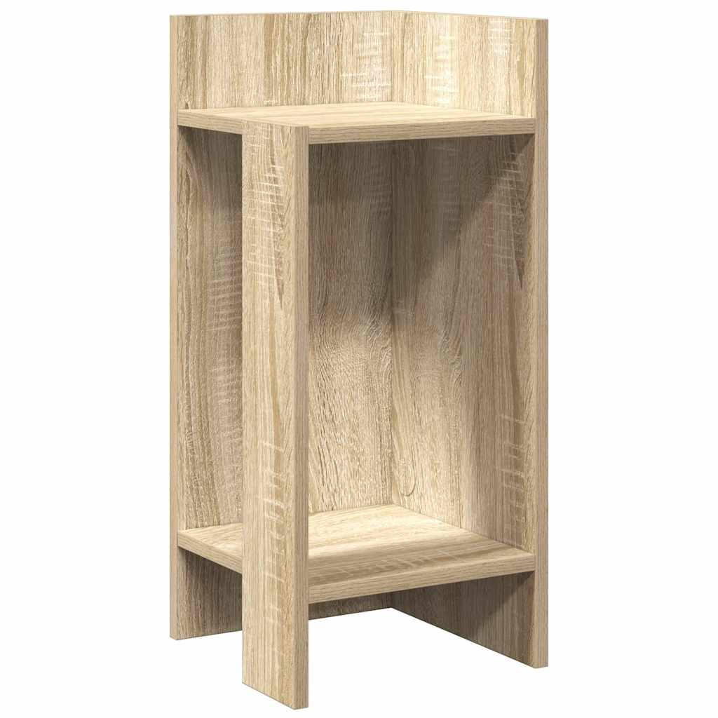 Side Table with Shelf Sonoma Oak 25.5x27x60 cm