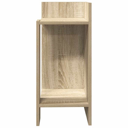 Side Tables 2 pcs with Shelf Sonoma Oak 25.5x27x60 cm