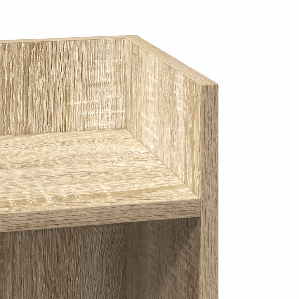 Side Tables 2 pcs with Shelf Sonoma Oak 25.5x27x60 cm