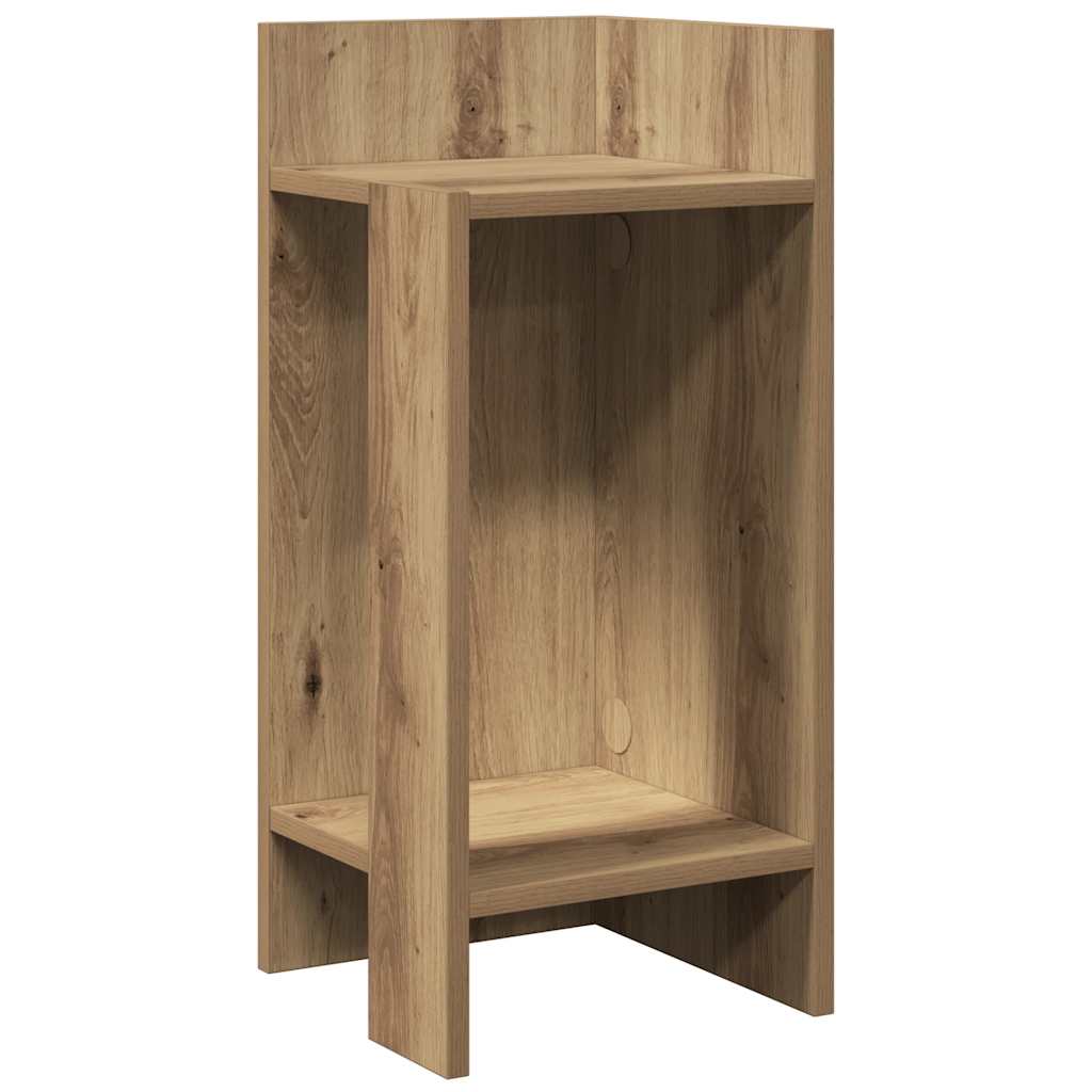 Side Table with Shelf Artisan Oak 25.5x27x60 cm