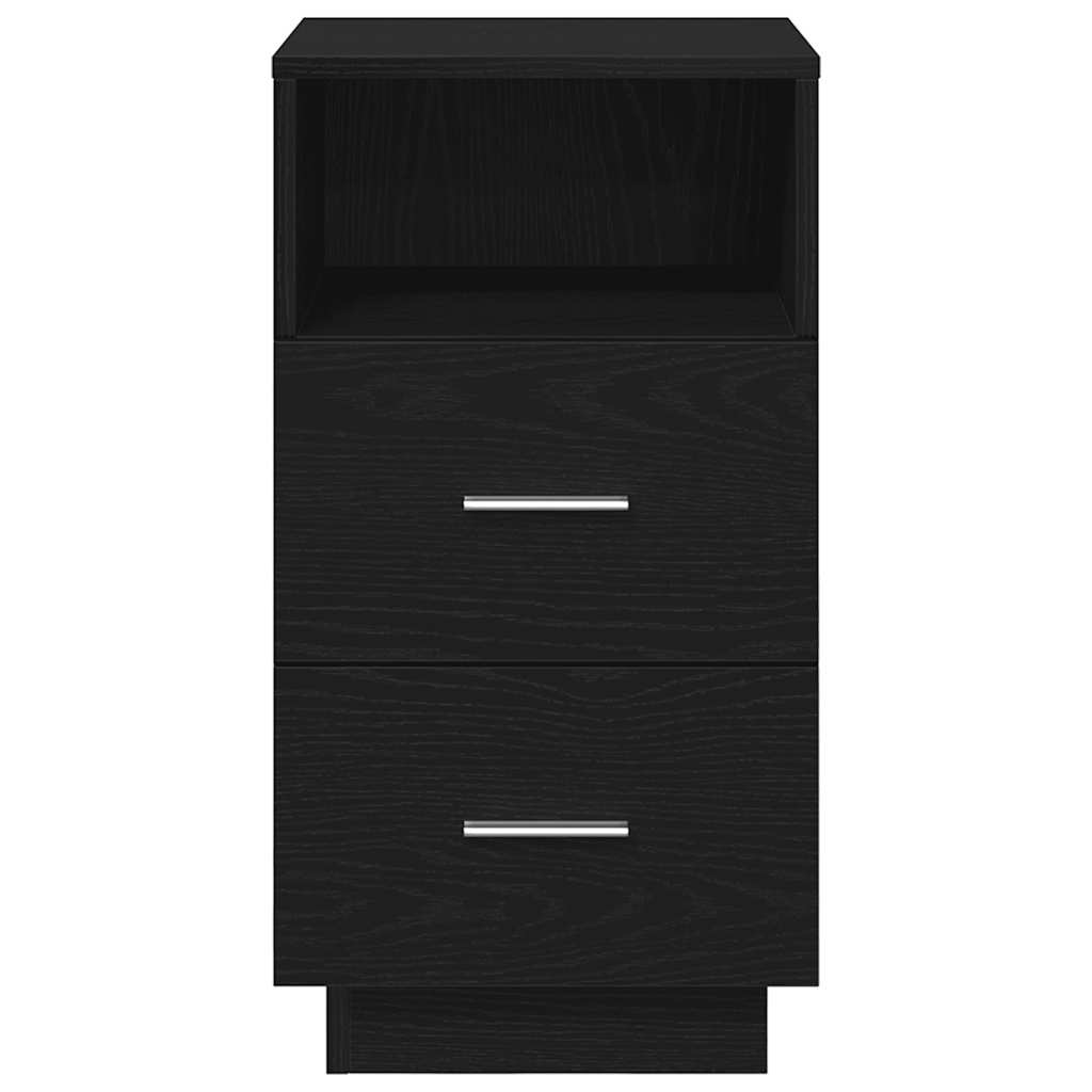 Bedside Cabinets 2 pcs with 2 Drawers Black 36x36x68 cm