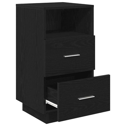 Bedside Cabinets 2 pcs with 2 Drawers Black 36x36x68 cm