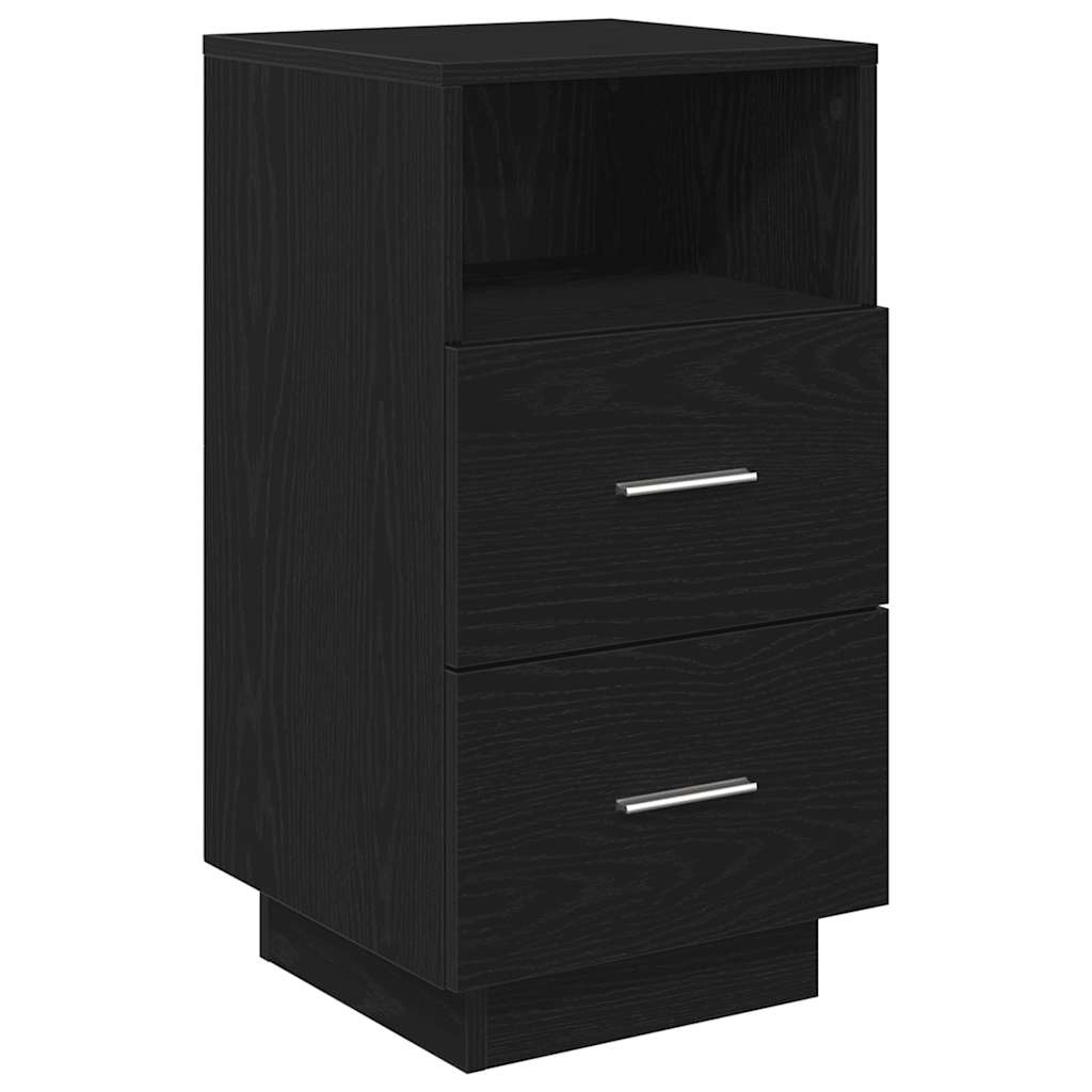 Bedside Cabinets 2 pcs with 2 Drawers Black 36x36x68 cm