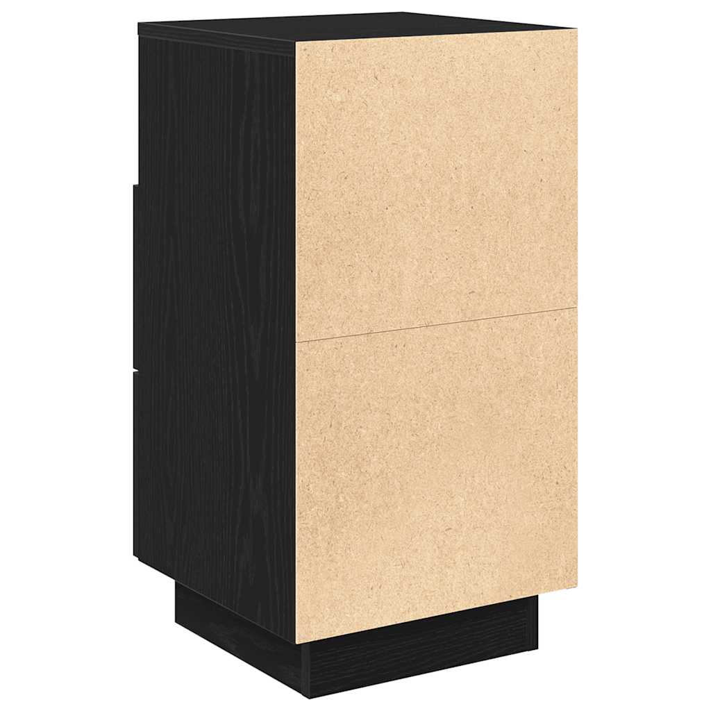 Bedside Cabinets 2 pcs with 2 Drawers Black 36x36x68 cm