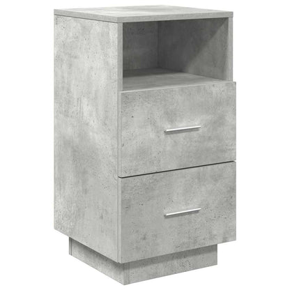 Bedside Cabinets 2 pcs with 2 Drawers Concrete Grey 36x36x68 cm