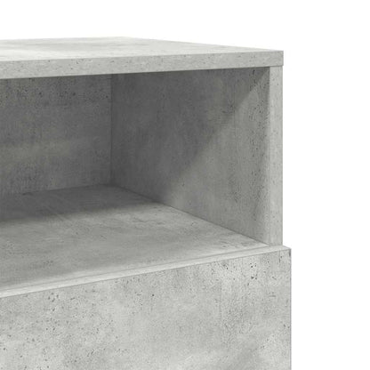 Bedside Cabinets 2 pcs with 2 Drawers Concrete Grey 36x36x68 cm