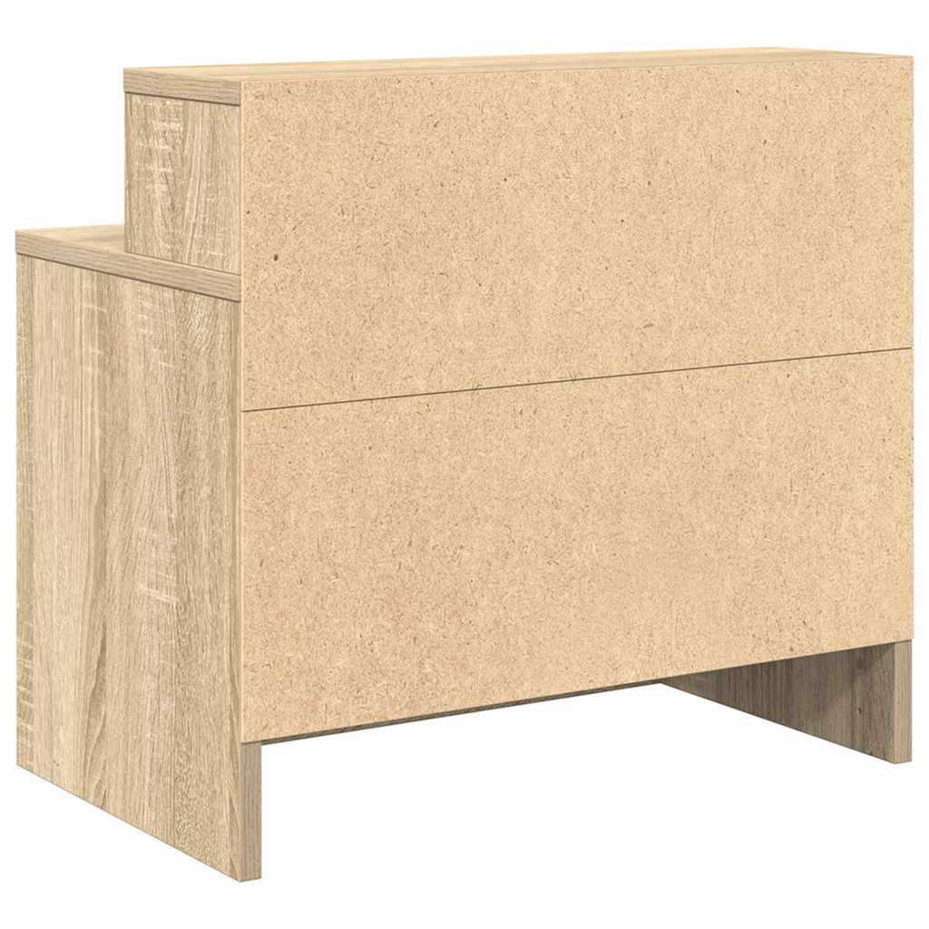 Bedside Cabinets with Drawer 2 pcs Sonoma Oak 51x31x47 cm