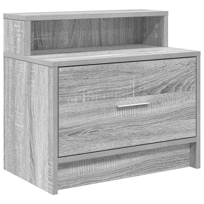 Bedside Cabinets with Drawer 2 pcs Grey Sonoma 51x31x47 cm