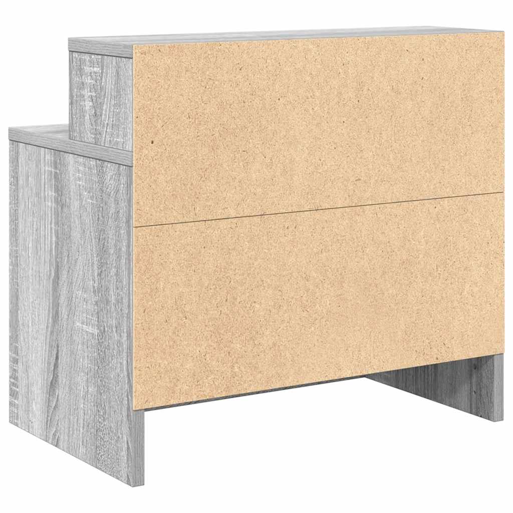 Bedside Cabinets with Drawer 2 pcs Grey Sonoma 51x31x47 cm