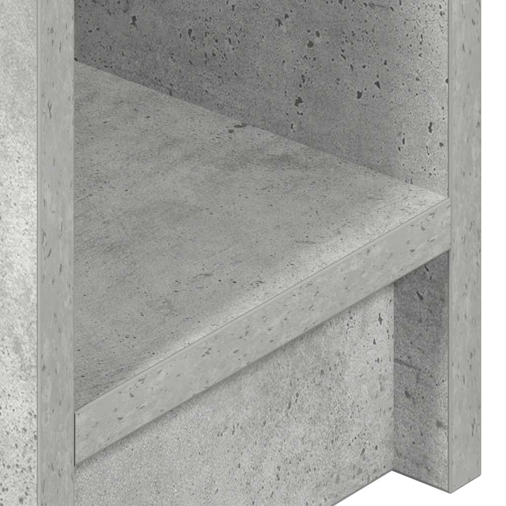 Bedside Cabinet with Drawer Concrete Grey 20x36x60 cm