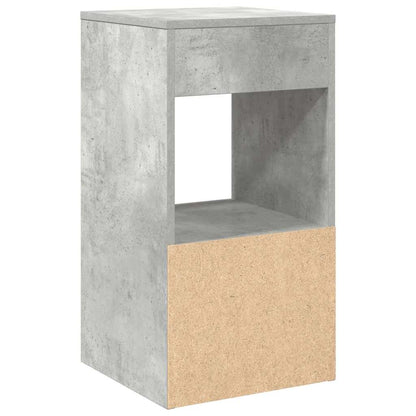 Bedside Cabinet with Drawer Concrete Grey 35x34x66.5 cm