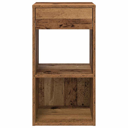 Bedside Cabinets with Drawer 2 pcs Old Wood 35x34x66.5 cm