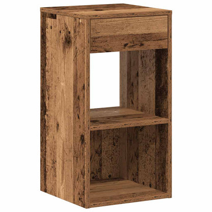 Bedside Cabinets with Drawer 2 pcs Old Wood 35x34x66.5 cm