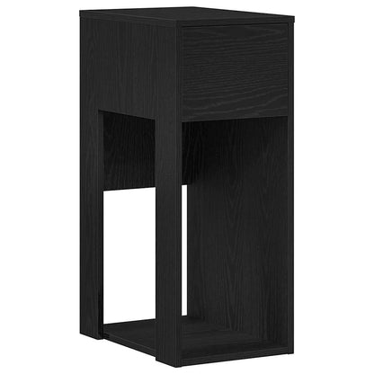 Computer Tower Stand with Drawer Black 30x44x74 cm