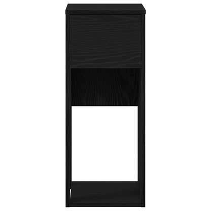 Computer Tower Stand with Drawer Black 30x44x74 cm