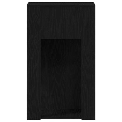 Computer Tower Stand with Drawer Black 30x44x74 cm