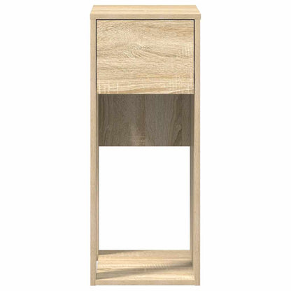 Computer Tower Stand with Drawer Sonoma Oak 30x44x74 cm