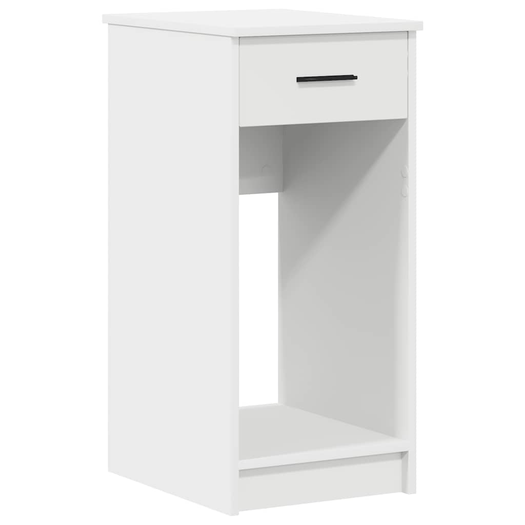 Computer Tower Stand with Drawer White 35x45x77 cm