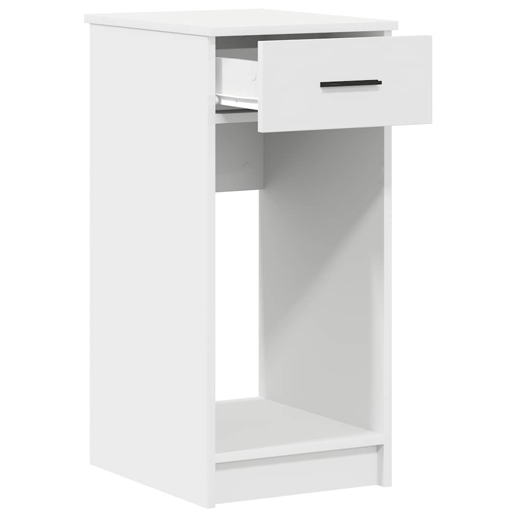 Computer Tower Stand with Drawer White 35x45x77 cm