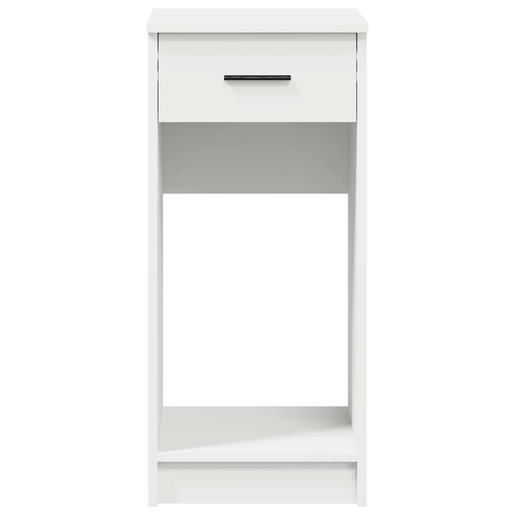 Computer Tower Stand with Drawer White 35x45x77 cm