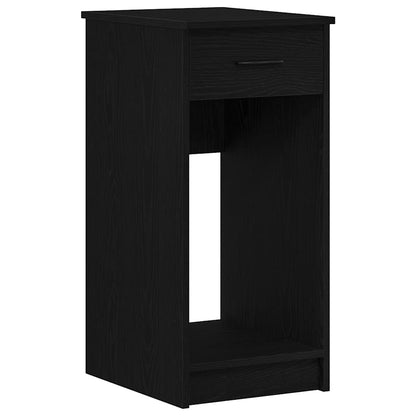 Computer Tower Stand with Drawer Black 35x45x77 cm