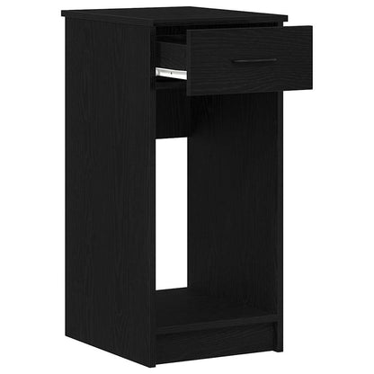 Computer Tower Stand with Drawer Black 35x45x77 cm