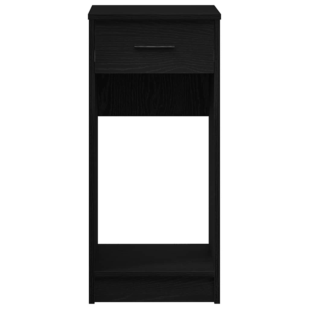 Computer Tower Stand with Drawer Black 35x45x77 cm