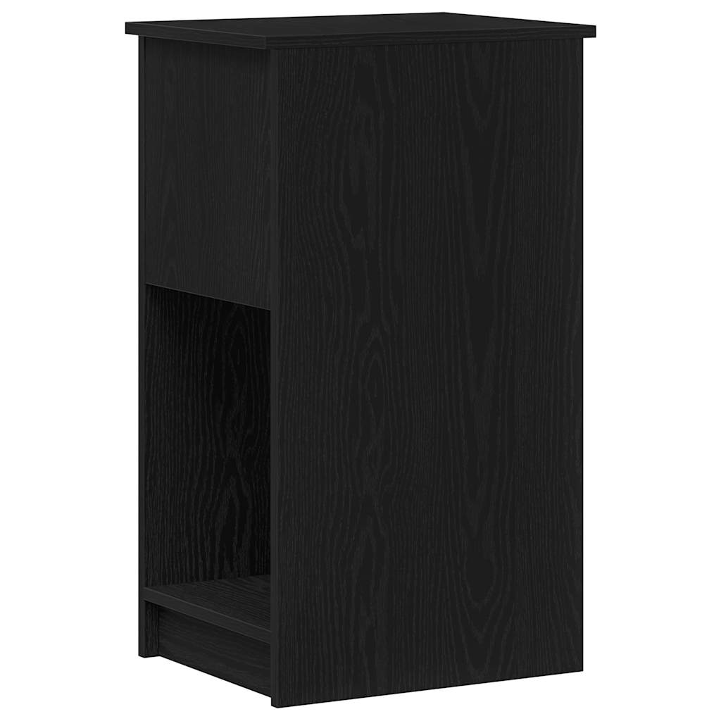 Computer Tower Stand with Drawer Black 35x45x77 cm