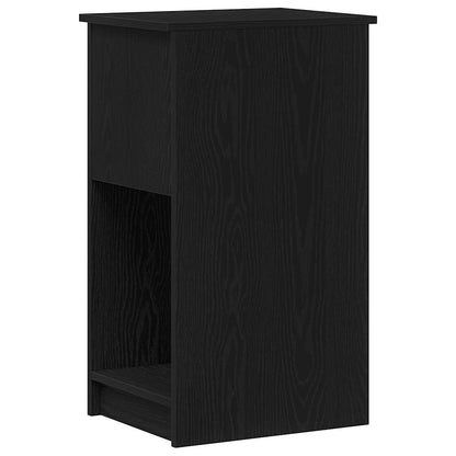 Computer Tower Stand with Drawer Black 35x45x77 cm