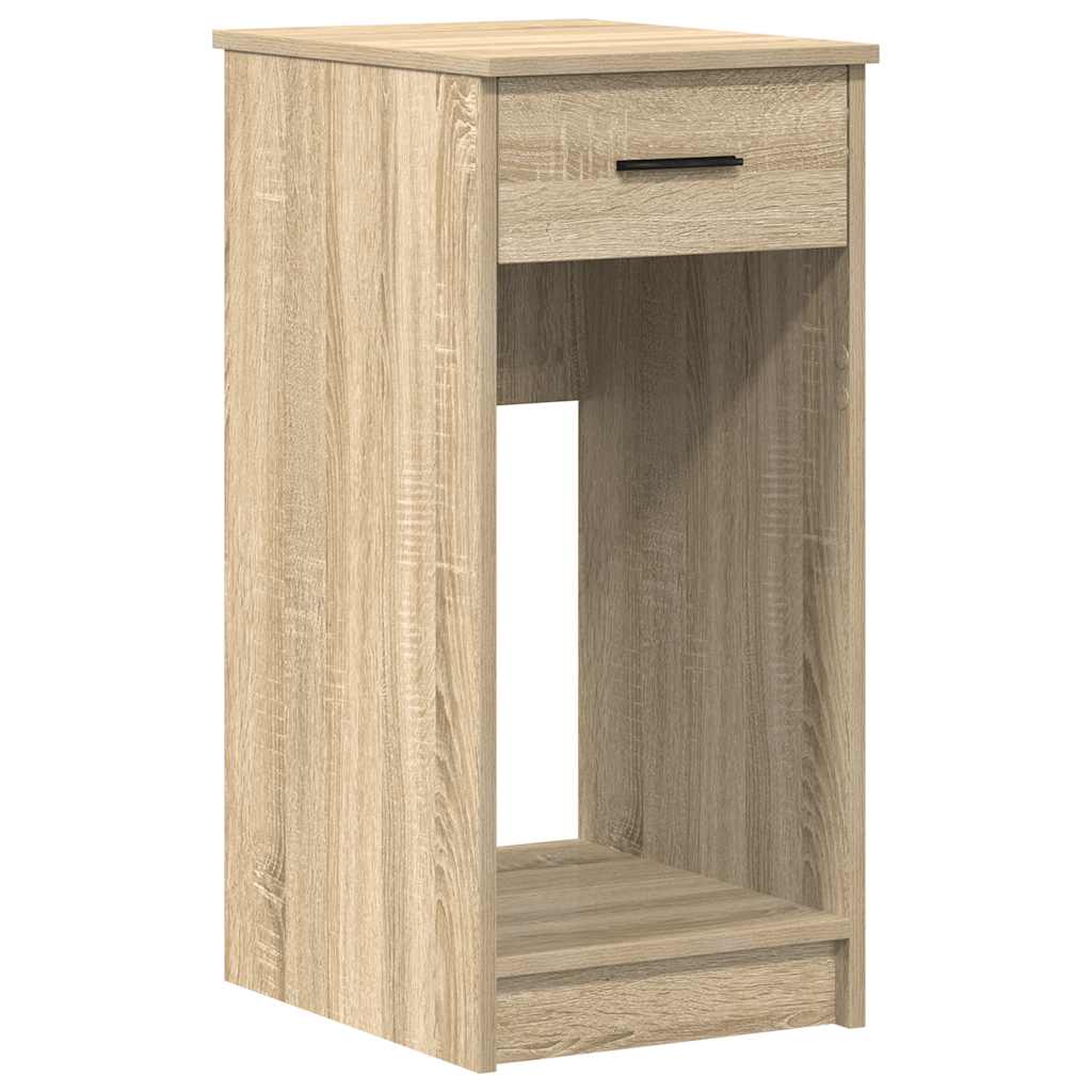 Computer Tower Stand with Drawer Sonoma Oak 35x45x77 cm