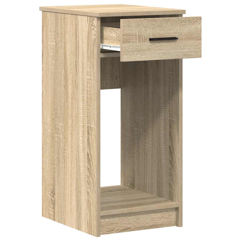 Computer Tower Stand with Drawer Sonoma Oak 35x45x77 cm